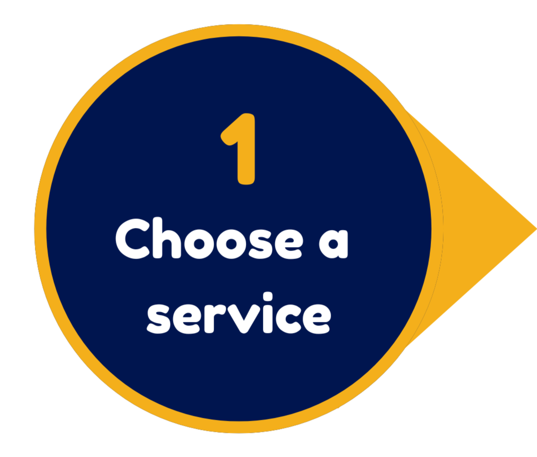 1. Choose a service